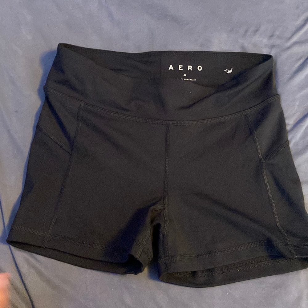 Black aero athletic shorts
